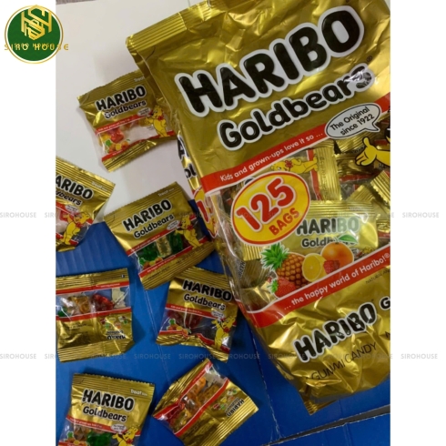 Kẹo dẻo trái cây HARIBO Goldbears Mỹ 125 gói 