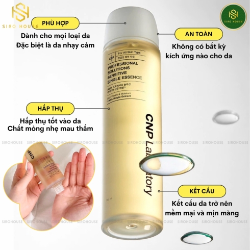 Nước thần keo ong CNP Laboratory Professional Solution Sensitive Singel Sssence 150mL 