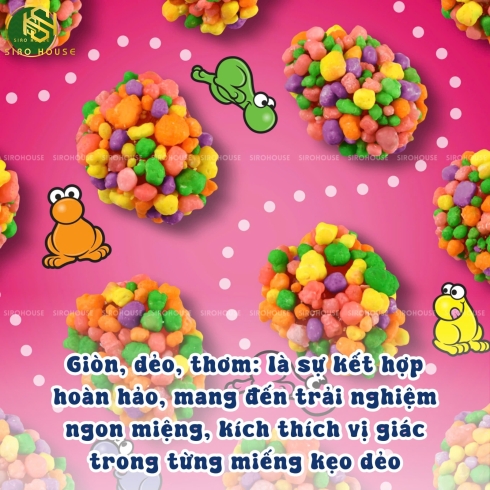 Kẹo cầu vồng NERDS Gummy Clusters Candy 907g 