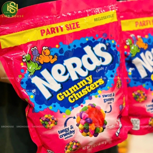 Kẹo cầu vồng NERDS Gummy Clusters Candy 907g 