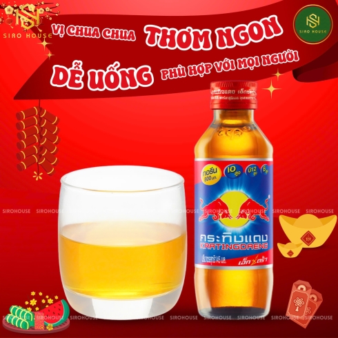Bò húc Thái Lan vỉ 10 chai 145ml 