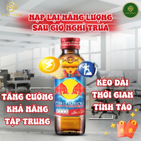 Bò húc Thái Lan vỉ 10 chai 145ml 