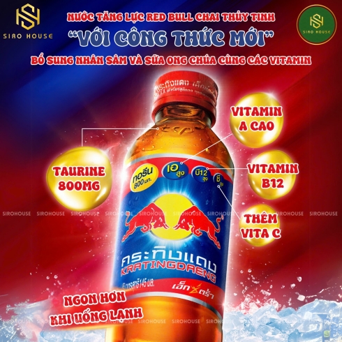 Bò húc Thái Lan vỉ 10 chai 145ml 