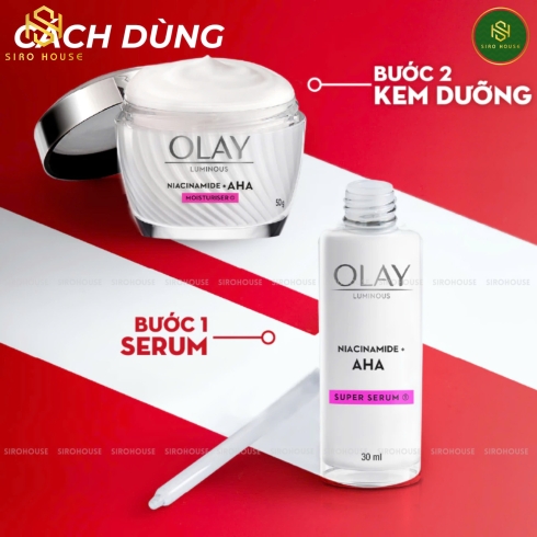 Kem dưỡng OLAY Niacinamide AHA Moisturiser 50g