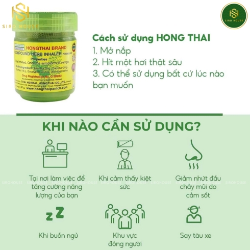 Hũ hít thông mũi thảo mộc Thái Lan 40g  