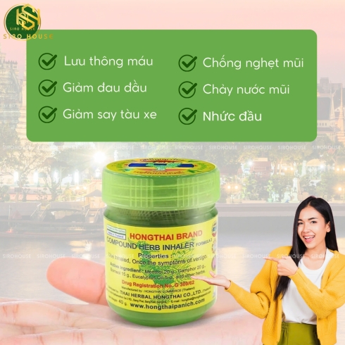 Hũ hít thông mũi thảo mộc Thái Lan 40g  