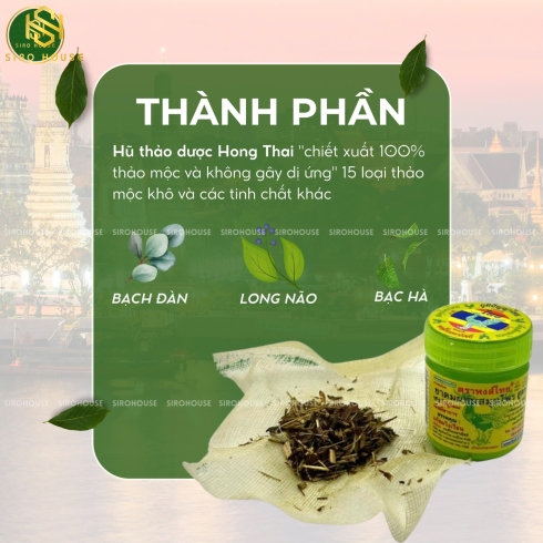 Hũ hít thông mũi thảo mộc Thái Lan 40g  