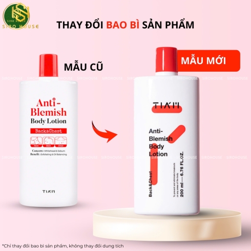 Sữa dưỡng thể trắng da, ngừa mụn TIA
