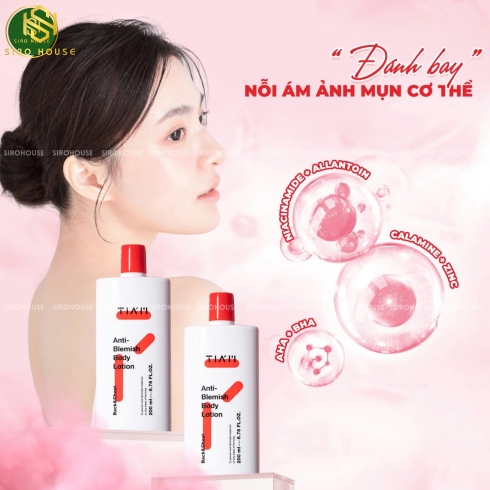 Sữa dưỡng thể trắng da, ngừa mụn TIA