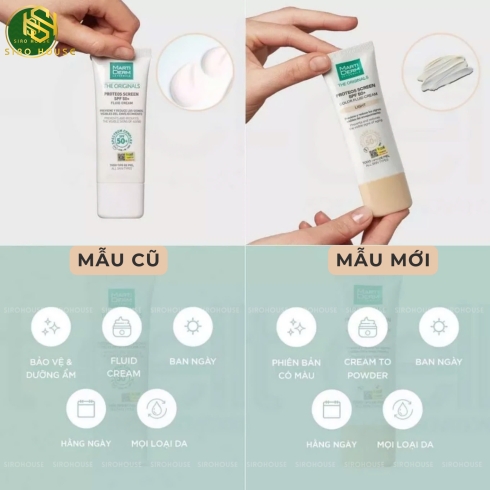 Kem chống nắng MARTI DERM The Originals Proteos Screen SPF50+ Fluid Cream Light 40mL