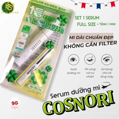 	Tinh chất dưỡng mi COSNORI Long Active Eyelash Serum 9g + mini 4g