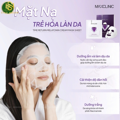 Mặt nạ cấp ẩm, sáng da MAXCLINIC Time Return 28mL