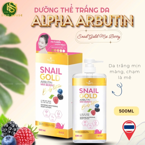 Dưỡng thể PRECIOUS SKIN #Snail Gold Arbutin Mixed Berry 500mL