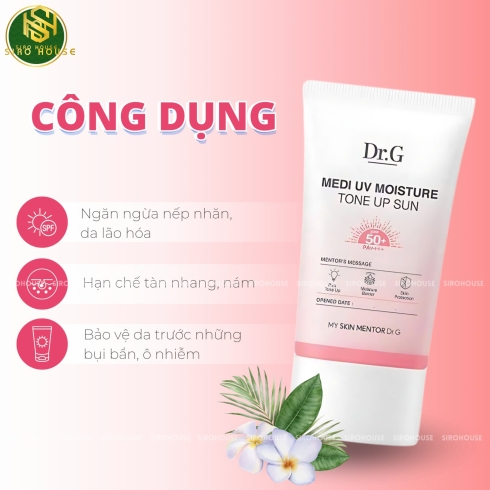 Kem chống nắng DR.G Medi Uv Moisture Tone Up Sun SPF50+ 50mL