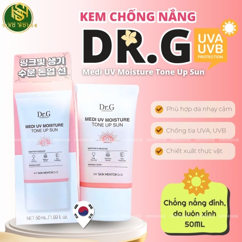 Kem chống nắng DR.G Medi Uv Moisture Tone Up Sun SPF50+ 50mL