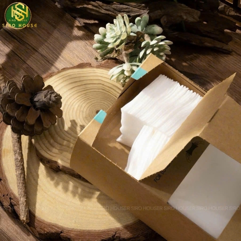 Bông đắp lotion mask LA SOIREE With Organic Cotton 200 miếng