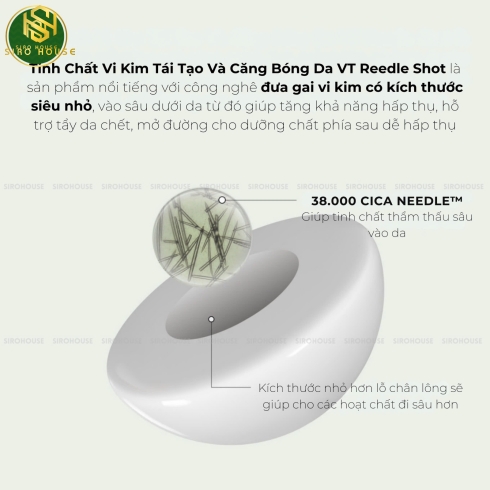 Tinh chất vi kim tái tạo da căng bóng VT Reedle Shot 100 50ml 