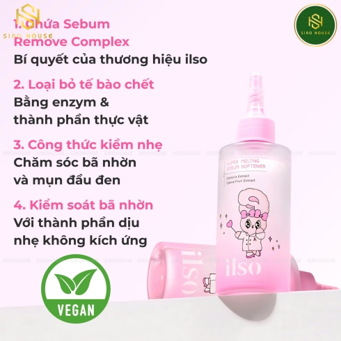 Ủ mụn ILSO Melting Sebum Softener 150g + 40 Bông