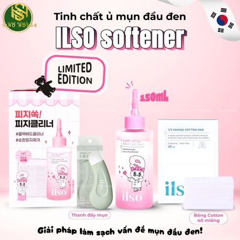 Ủ mụn ILSO Melting Sebum Softener 150g + 40 Bông