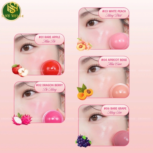 Má hồng kem dạng lăn ROMAND Juicy Roll Cheek 8.4g