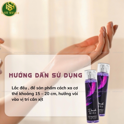Xịt thơm BATH & BODY WORKS Dark Kiss 236mL.