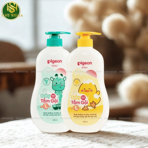 Sữa tắm gội em bé PIGEON 700ml 