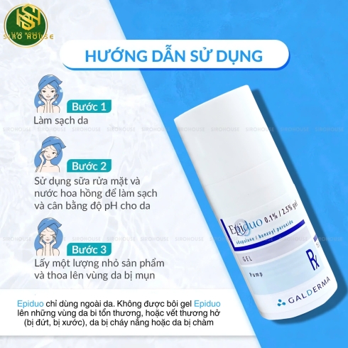 	Gel trị mụn EPIDUO 0.1%/2.5% gel 15g	
