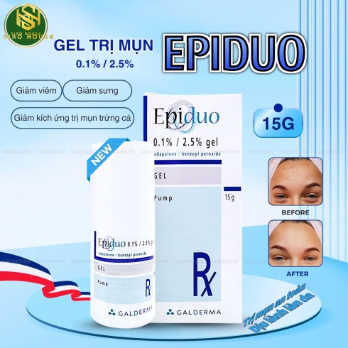 	Gel trị mụn EPIDUO 0.1%/2.5% gel 15g	