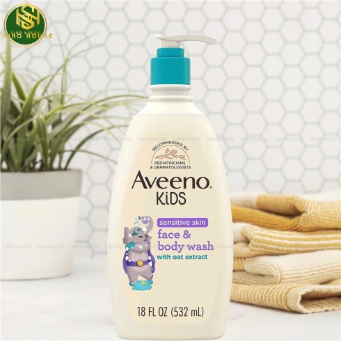 	Sữa tắm và rửa mặt cho bé AVEENO Kids