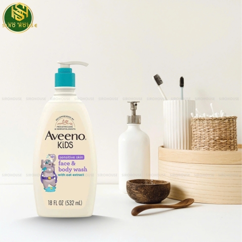 	Sữa tắm và rửa mặt cho bé AVEENO Kids