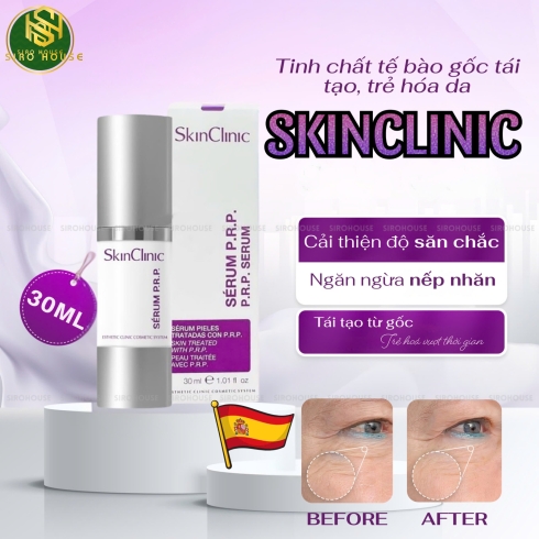 Tinh chất tế bào gốc tái tạo, trẻ hóa da SKINCLINIC P.R.P Serum 30mL