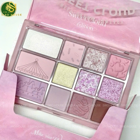 Phấn mắt CLIO Pro Eye Palette 12 ô - 05 Sweet Cloud