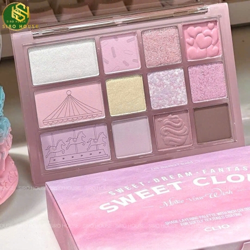 Phấn mắt CLIO Pro Eye Palette 12 ô - 05 Sweet Cloud