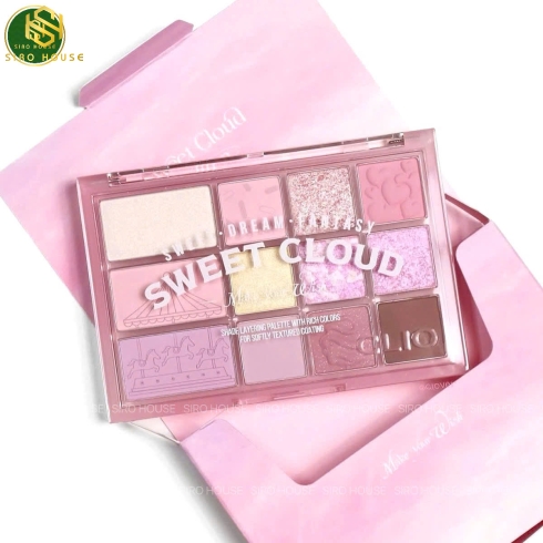 Phấn mắt CLIO Pro Eye Palette 12 ô - 05 Sweet Cloud
