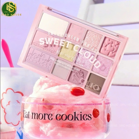 Phấn mắt CLIO Pro Eye Palette 12 ô - 05 Sweet Cloud