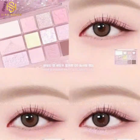 Phấn mắt CLIO Pro Eye Palette 12 ô - 05 Sweet Cloud