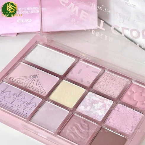 Phấn mắt CLIO Pro Eye Palette 12 ô - 05 Sweet Cloud