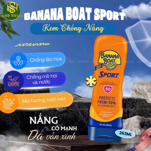	Kem chống nắng BANANA BOAT Sport SPF 50+ 295g
