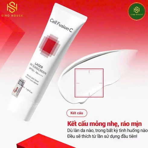  Kem chống nắng CELL FUSION C Laser UV Sunscreen 50mL