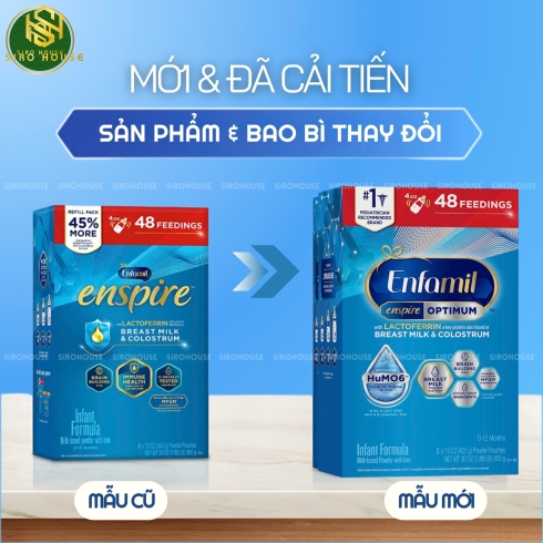 Sữa bột ENFAMIL Enspire Optimum Infant Formula 850g 