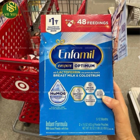 Sữa bột ENFAMIL Enspire Optimum Infant Formula 850g 