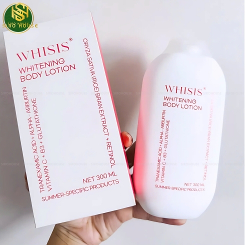 Sữa dưỡng thể trắng da WHISIS Whitening Body Lotion 300mL