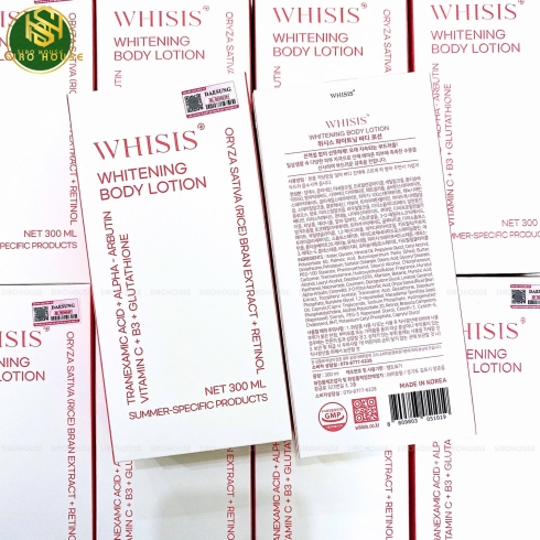 Sữa dưỡng thể trắng da WHISIS Whitening Body Lotion 300mL