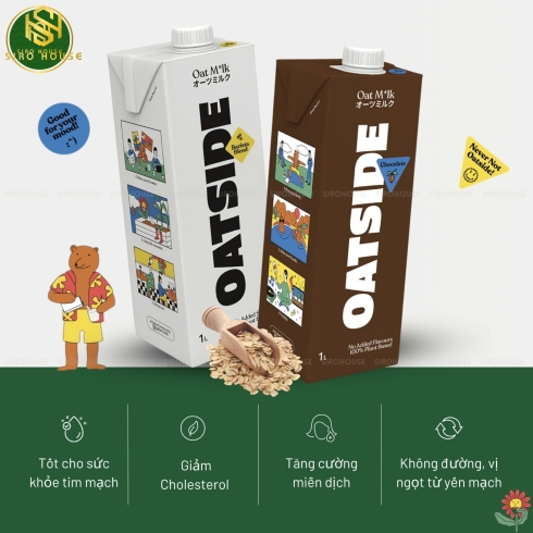      Sữa Yến Mạch OATSIDE Barista Blend 200ml x 3 hộp 