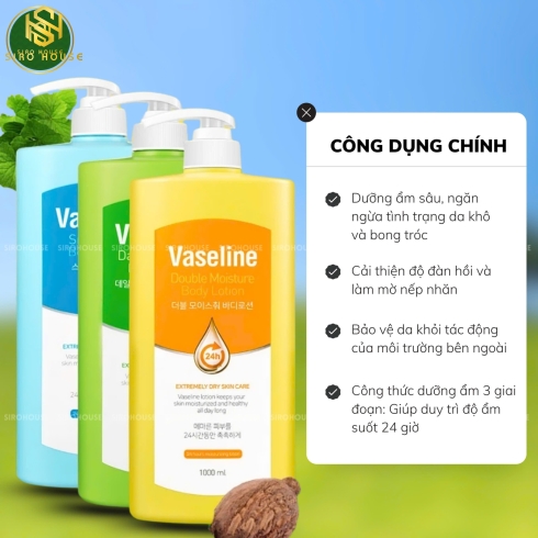 Dưỡng Thể Vaseline 1000ml 