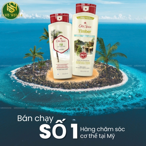 Sữa Tắm OLD SPICE Fiji Body Wash 473ml & 532ml 
