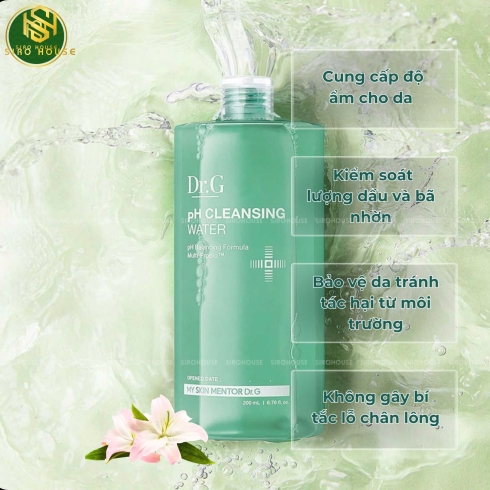 Nước Tẩy Trang Dịu Nhẹ Dr.G pH Cleansing Water 490ml