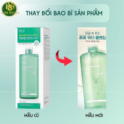 Nước Tẩy Trang Dịu Nhẹ Dr.G pH Cleansing Water 490ml