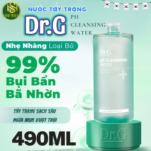 Nước Tẩy Trang Dịu Nhẹ Dr.G pH Cleansing Water 490ml