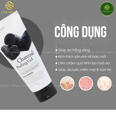 Tẩy tế bào chết ARRAHAN Charcoal 180mL 